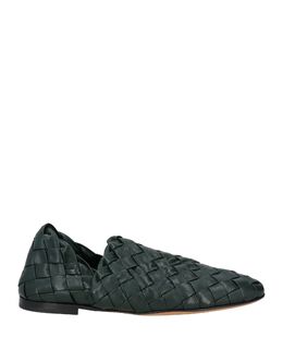 Bottega Veneta: Тёмные туфли 