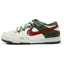 Nike: Зелёные кроссовки  Dunk