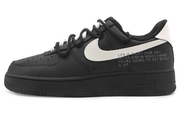 Nike: Чёрные кроссовки  Air Force 1