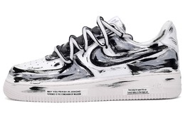 Nike: Чёрные кроссовки  Air Force 1