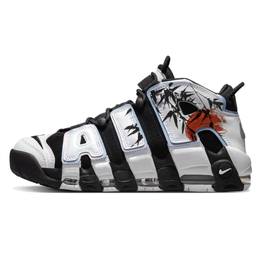 Nike: Чёрные кроссовки  Air More Uptempo