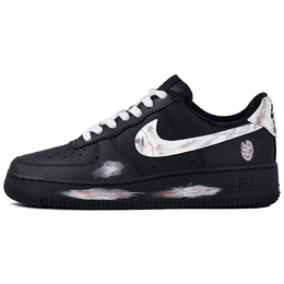 Nike: Чёрные кроссовки  Air Force 1