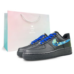 Nike: Чёрные кроссовки  Air Force 1