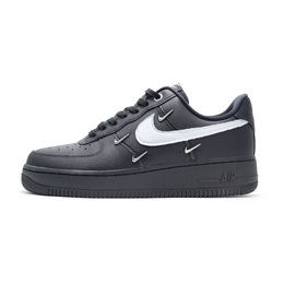 Nike: Чёрные кроссовки  Air Force 1