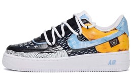 Nike: Чёрные кроссовки  Air Force 1