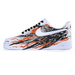 Nike: Чёрные кроссовки  Air Force 1