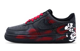 Nike: Чёрные кроссовки  Air Force 1