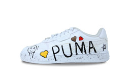 PUMA: Чёрные кроссовки 