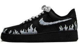 Nike: Чёрные кроссовки  Air Force 1