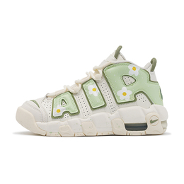 Nike: Зелёные кроссовки  Air More Uptempo