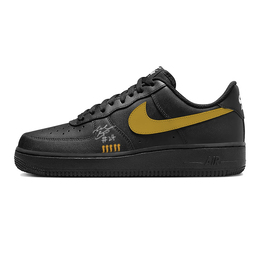 Nike: Чёрные кроссовки  Air Force 1