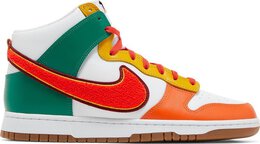 Nike: Красные кроссовки  Dunk High