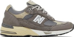 New Balance: Серые кроссовки  991