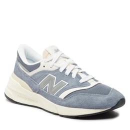 New Balance: Синие кроссовки 