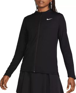 Nike: Футболка  Dri FIT на молнии