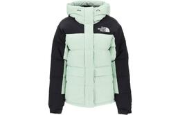 The North Face: Зелёный пуховик 