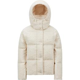 Moncler: Белый пуховик 