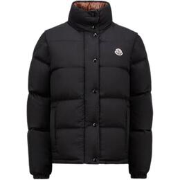 Moncler: Чёрный пуховик 