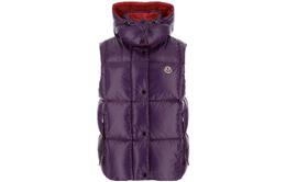 Moncler: Фиолетовый жилет 