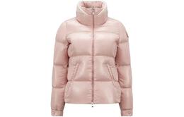 Moncler: Розовый пуховик 