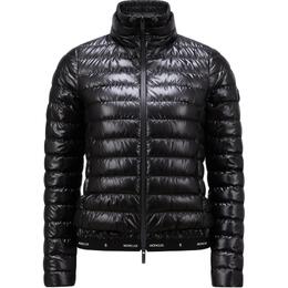 Moncler: Чёрный пуховик 