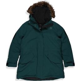 The North Face: Зелёное пальто 