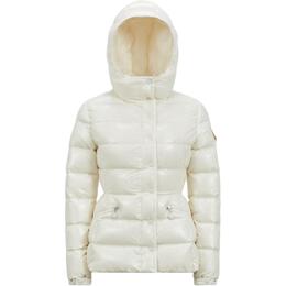 Moncler: Белый пуховик  Snow