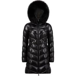 Moncler: Чёрный пуховик 