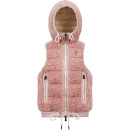 Moncler: Розовый жилет 