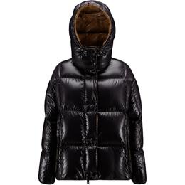 Moncler: Чёрный пуховик 