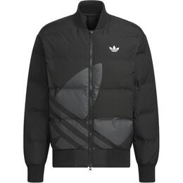 Adidas Originals: Чёрный пуховик 