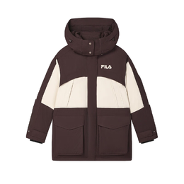 Fila: Коричневый пуховик 