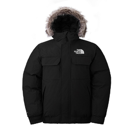 The North Face: Чёрный пуховик 