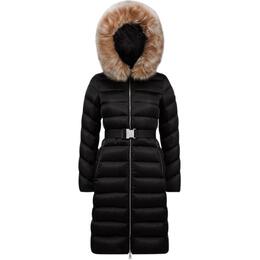 Moncler: Чёрный пуховик 