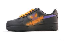 Nike: Чёрные кроссовки  Air Force 1