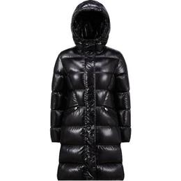 Moncler: Чёрный пуховик 