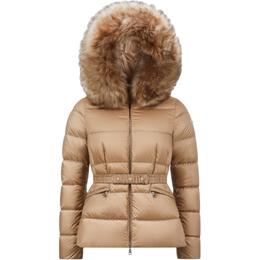 Moncler: Пуховик из верблюжьей шерсти 