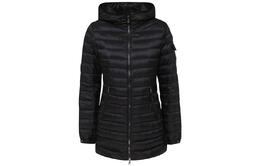 Moncler: Чёрный пуховик 