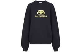 Balenciaga: Чёрная толстовка 