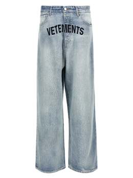 Vetements: Джинсы с вышивкой 