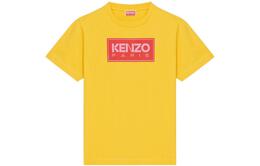 Kenzo: Жёлтая футболка 