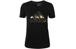 Adidas: Чёрная футболка 