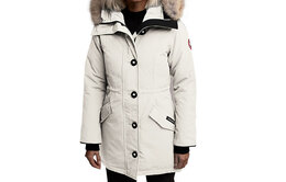 Canada Goose: Белый пуховик  Rossclair