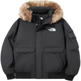 The North Face: Чёрный пуховик 