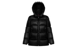 Moncler: Чёрный пуховик 