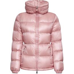 Moncler: Розовая куртка 