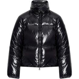 Moncler: Чёрный пуховик 