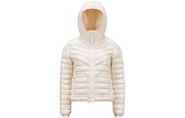 Moncler: Белый пуховик 