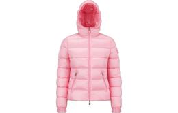 Moncler: Розовый пуховик 