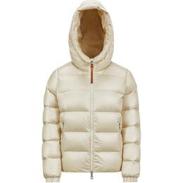 Moncler: Белый пуховик 